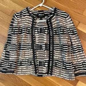 St John Couture black and beige suit jacket in good used condition